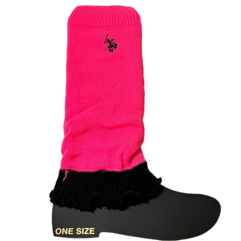 U.S. Polo Pink Leg Warmers